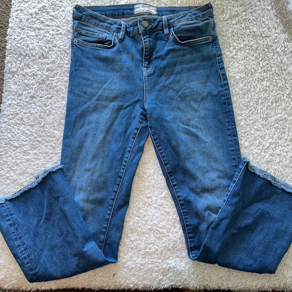 Free People High Waisted Straight Leg Ankle Jeans Sz.30 Woman’s